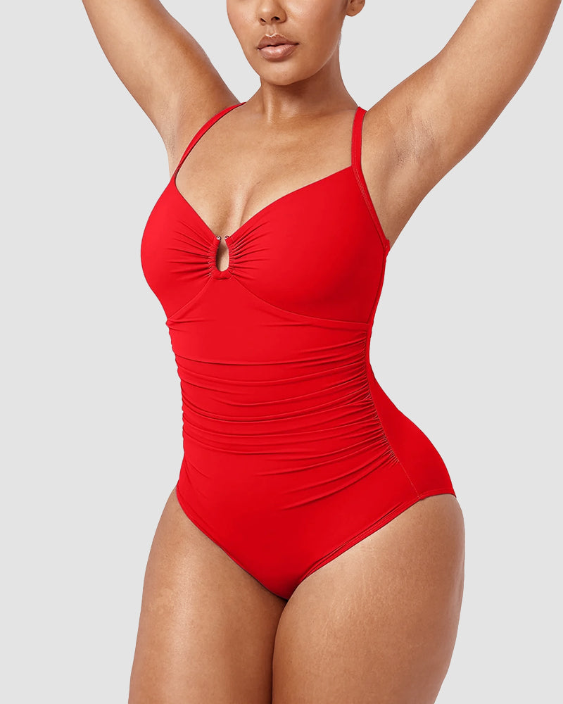 Camille™ | Maillot Sculptant avec Découpe – Silhouette Affinée, Confiance Assurée