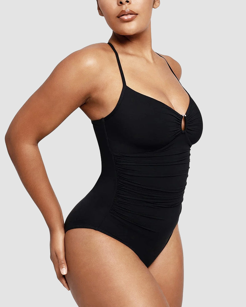 Camille™ | Maillot Sculptant avec Découpe – Silhouette Affinée, Confiance Assurée