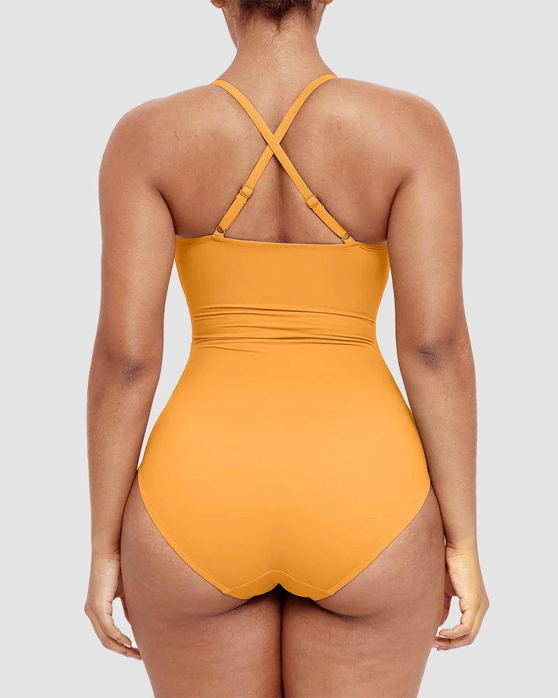 Camille™ | Maillot Sculptant avec Découpe – Silhouette Affinée, Confiance Assurée