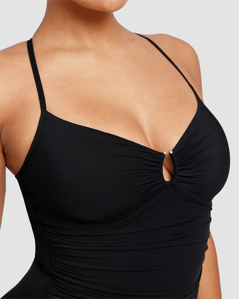 Camille™ | Maillot Sculptant avec Découpe – Silhouette Affinée, Confiance Assurée