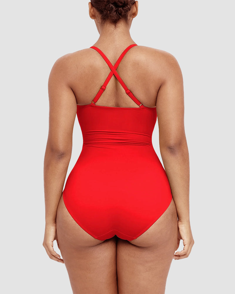 Camille™ | Maillot Sculptant avec Découpe – Silhouette Affinée, Confiance Assurée