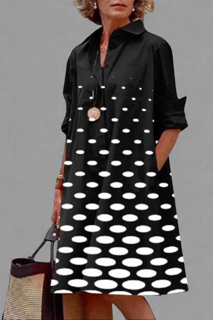 Yvonne - Robe Midi Luxe au Design Élégant