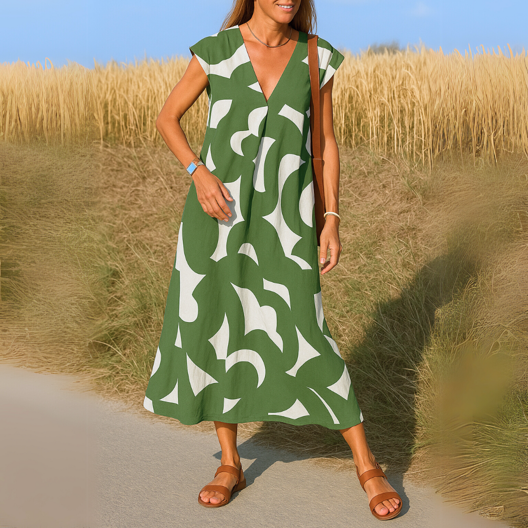 Valérie | Robe aérienne avec décolleté en V