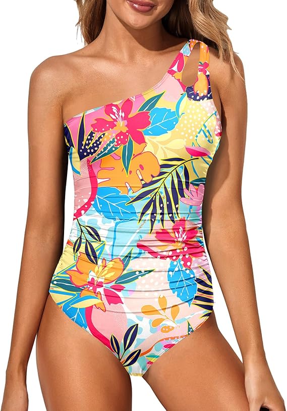 Élodie™ | Maillot Gainant Asymétrique – Silhouette Affinée, Confiance Assurée