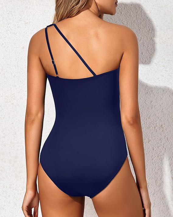 Élodie™ | Maillot Gainant Asymétrique – Silhouette Affinée, Confiance Assurée