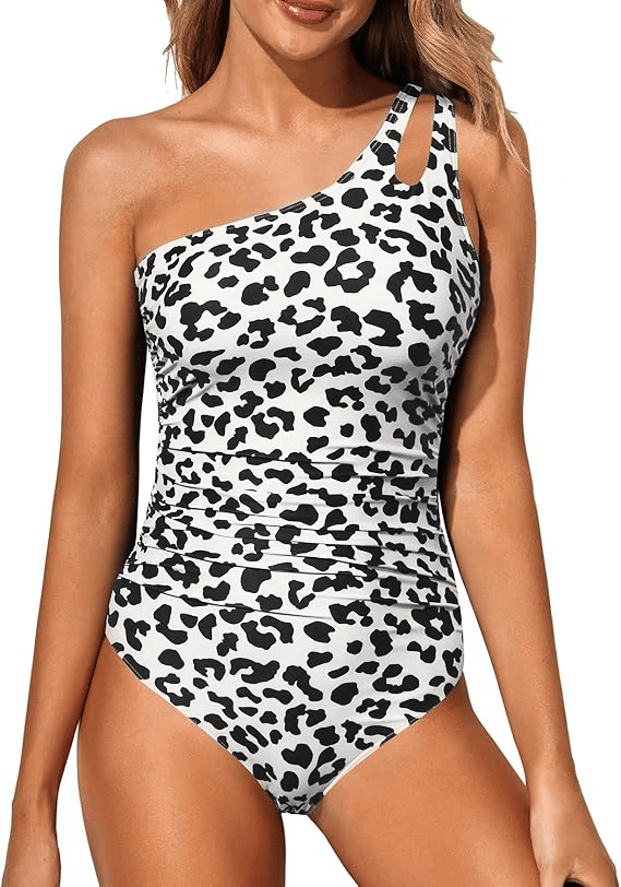 Élodie™ | Maillot Gainant Asymétrique – Silhouette Affinée, Confiance Assurée
