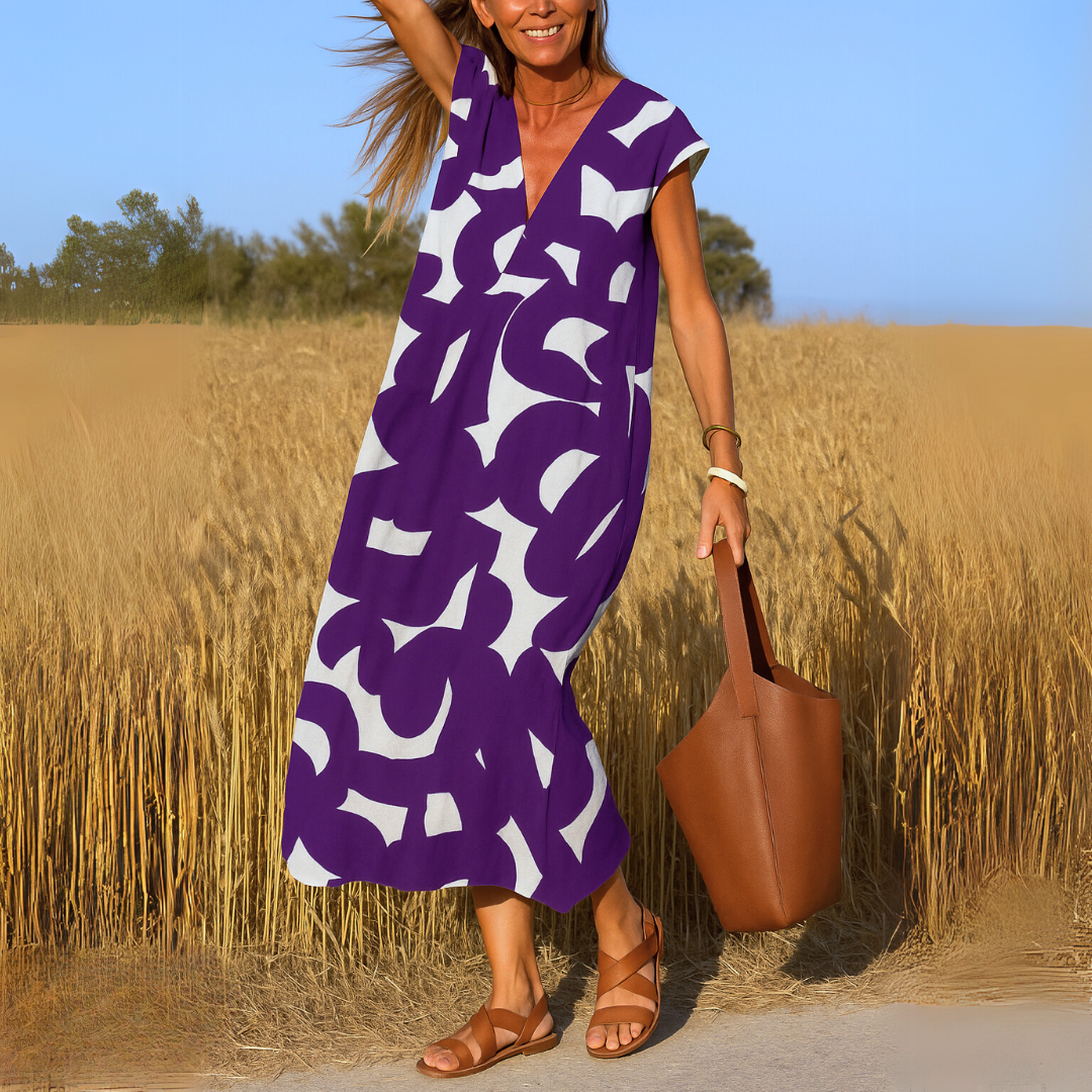 Valérie | Robe aérienne avec décolleté en V