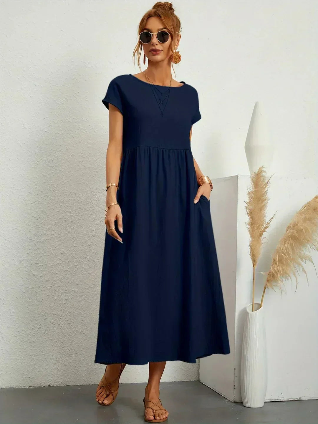 Nataly - Robe Midi Décontractée