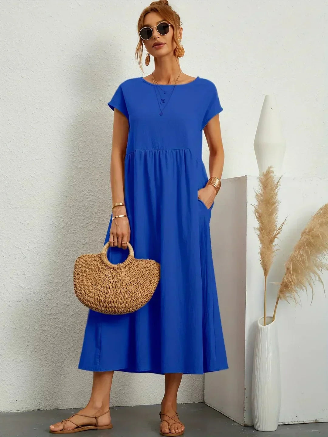 Nataly - Robe Midi Décontractée