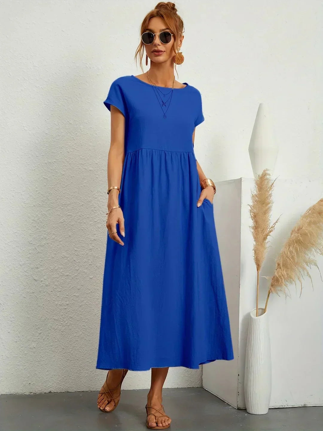 Nataly - Robe Midi Décontractée