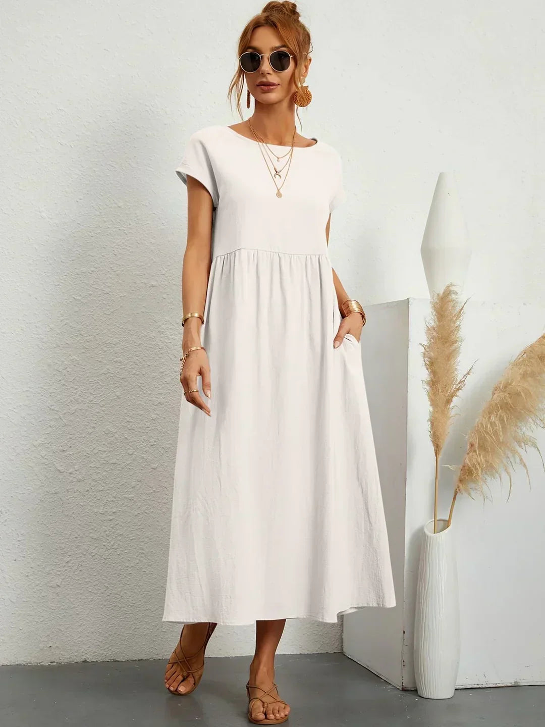 Nataly - Robe Midi Décontractée