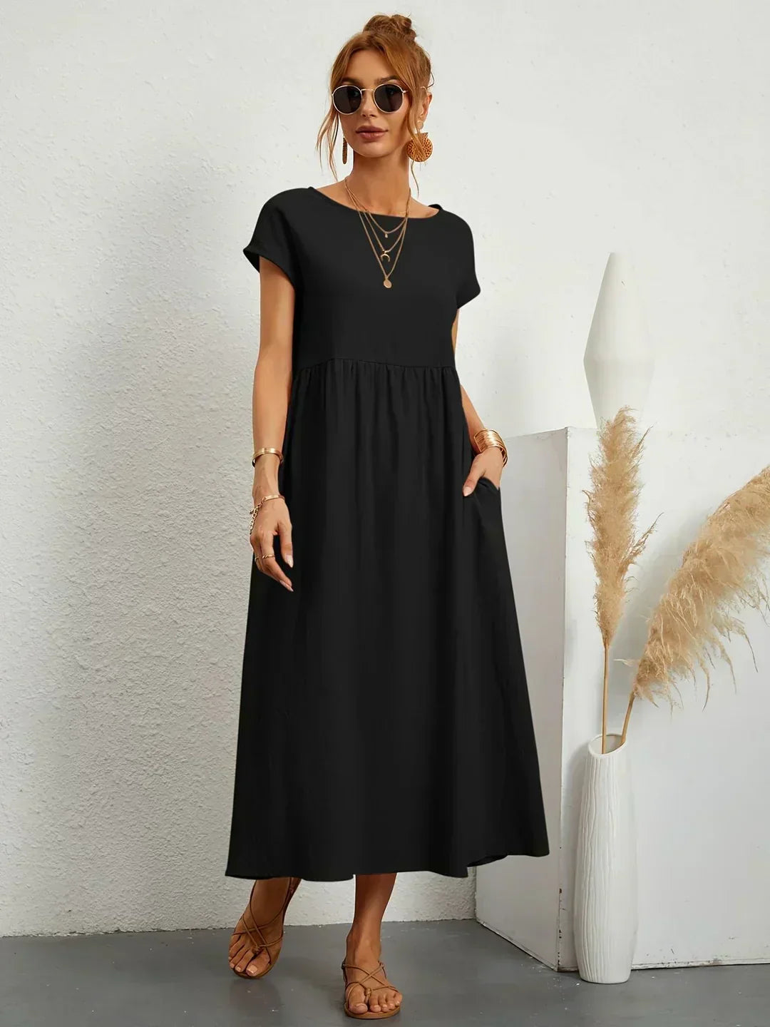Nataly - Robe Midi Décontractée