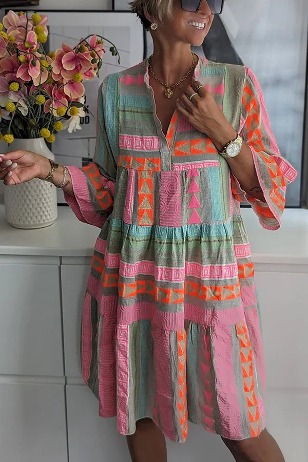 Amélie™ – Robe bohème évasée à volants