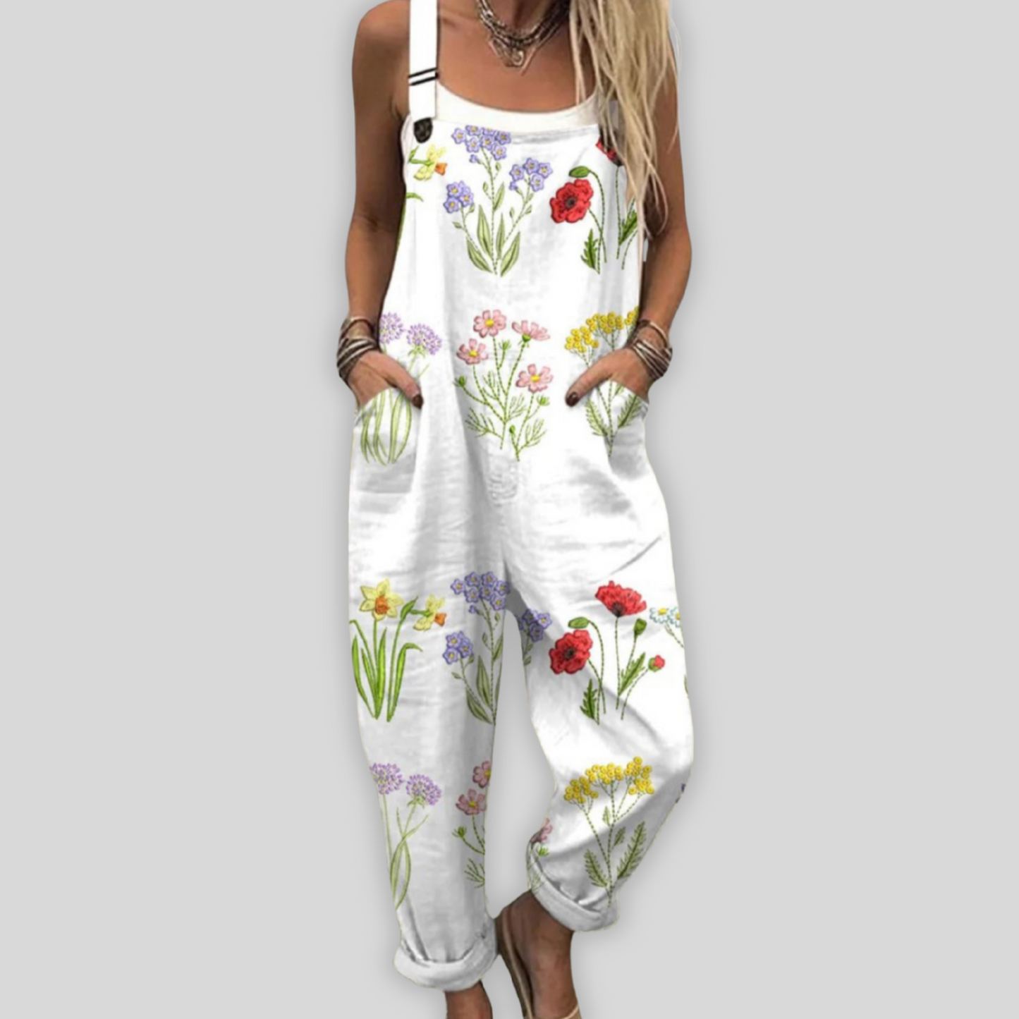 Floriane | Salopette florale éclatante