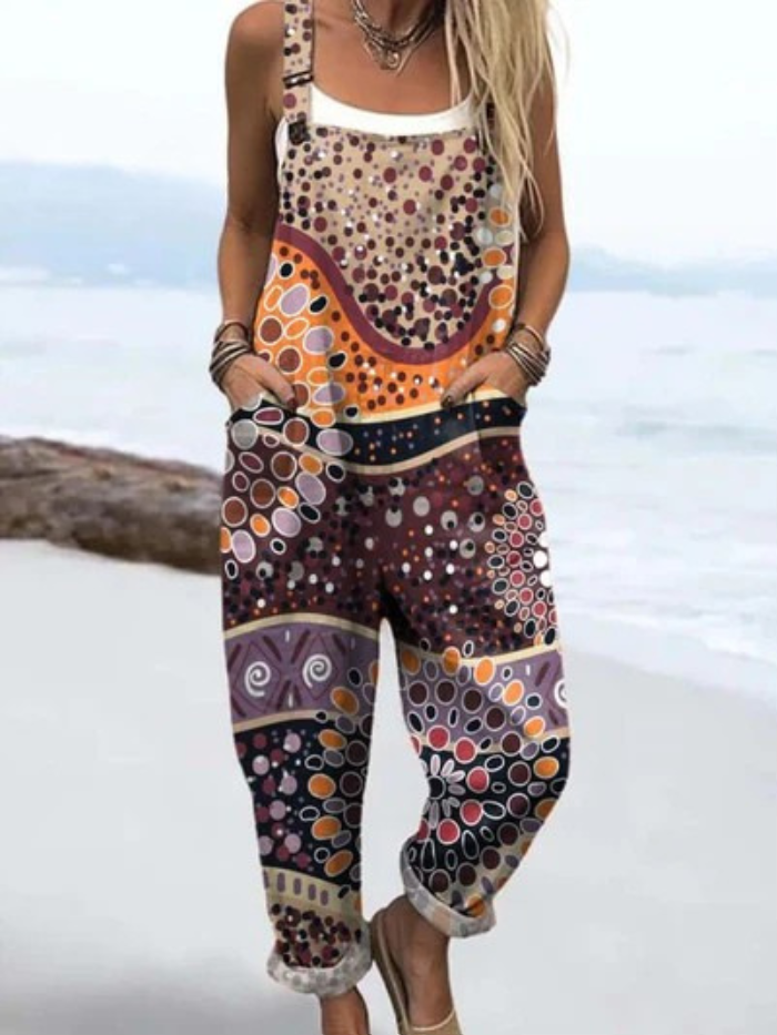 Sahari | Salopette imprimé tribal