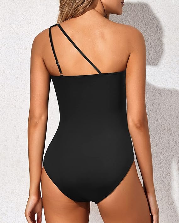 Élodie™ | Maillot Gainant Asymétrique – Silhouette Affinée, Confiance Assurée