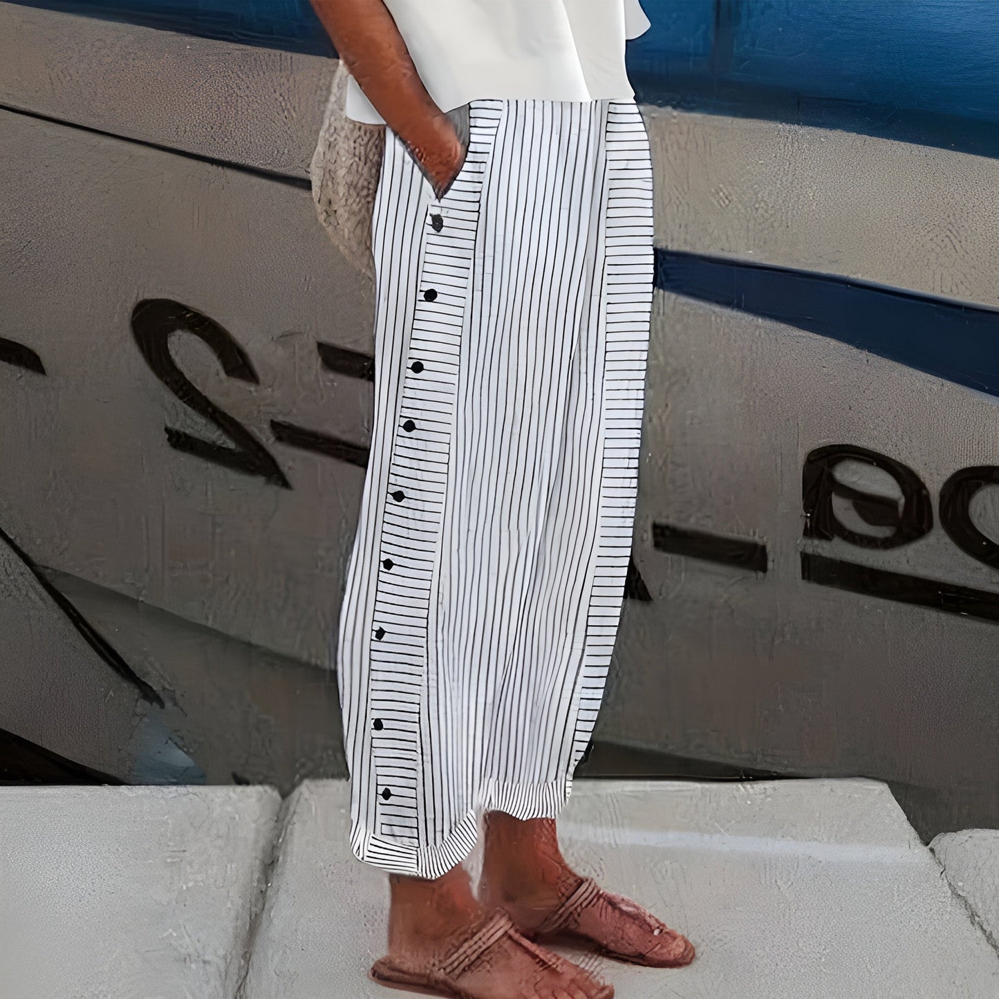 Élodie™ | Pantalon en lin – Élégance estivale et légèreté naturelle
