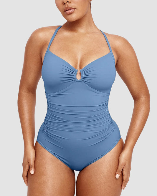 Camille™ | Maillot Sculptant avec Découpe – Silhouette Affinée, Confiance Assurée