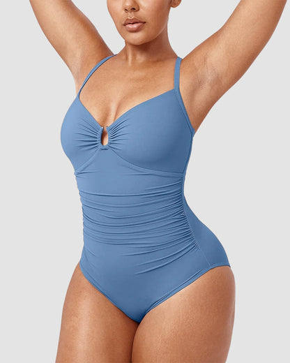Camille™ | Maillot Sculptant avec Découpe – Silhouette Affinée, Confiance Assurée