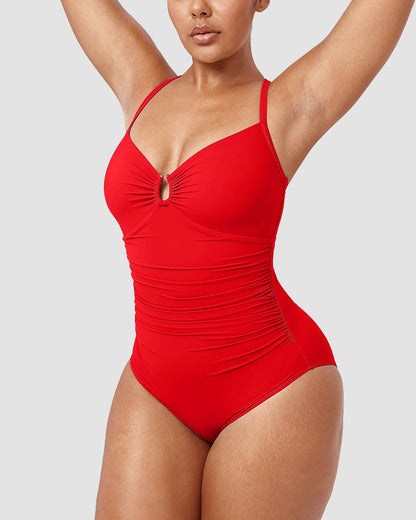 Camille™ | Maillot Sculptant avec Découpe – Silhouette Affinée, Confiance Assurée