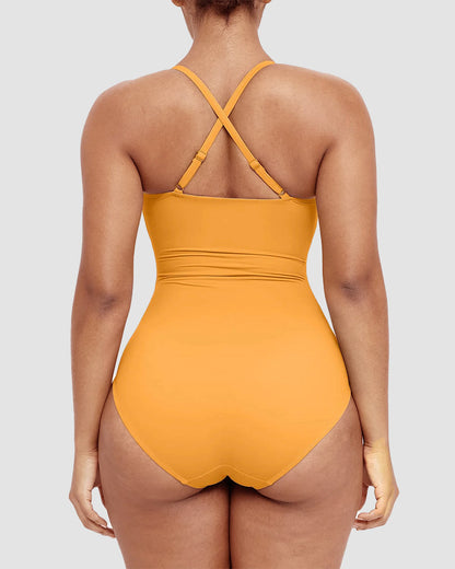 Camille™ | Maillot Sculptant avec Découpe – Silhouette Affinée, Confiance Assurée