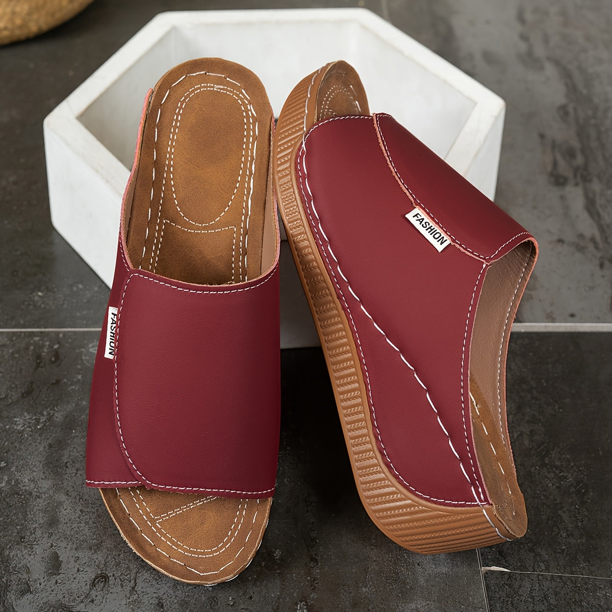 Orthocomfort™ | sandale avec semelle confort de 6 cm