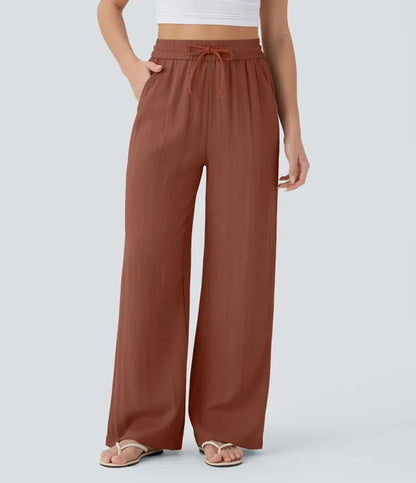 Lisa | Comfortabele & Luchtige Linnen Broek met Elegante Pijpen | 1+1 Gratis
