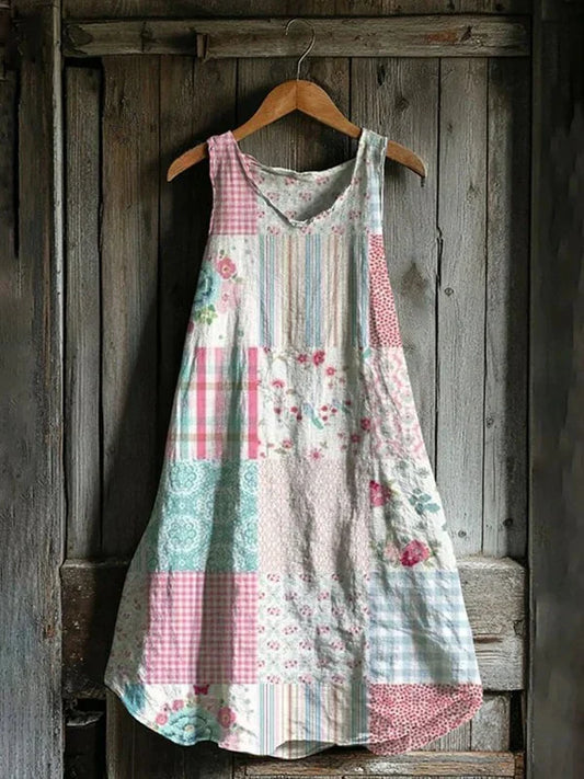 Rosalie – Robe motif pastel