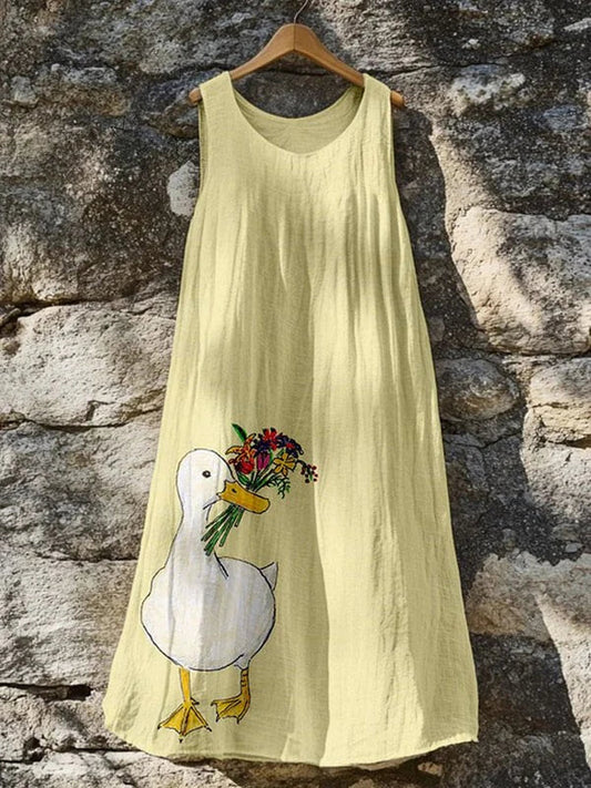 Capucine – Robe motif canard