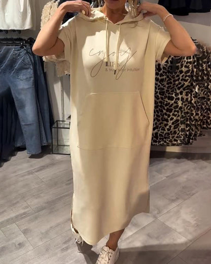 Élodie™ | Robe Hoodie Décontractée et Élégante