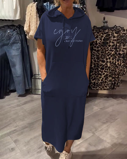 Élodie™ | Robe Hoodie Décontractée et Élégante