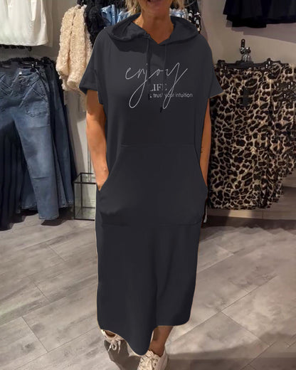 Élodie™ | Robe Hoodie Décontractée et Élégante
