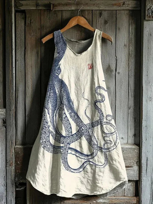 Ondine – Robe motif tentacules
