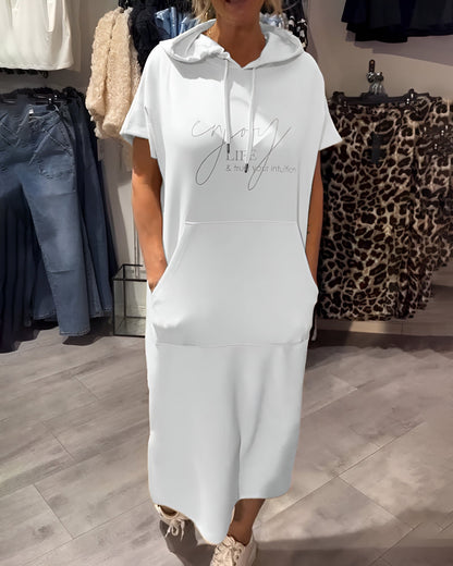 Élodie™ | Robe Hoodie Décontractée et Élégante