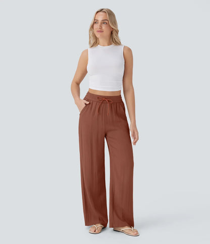 Lisa | Pantalon en Lin Confortable et Aéré avec Jambes Élégantes | 1+1 Gratuit