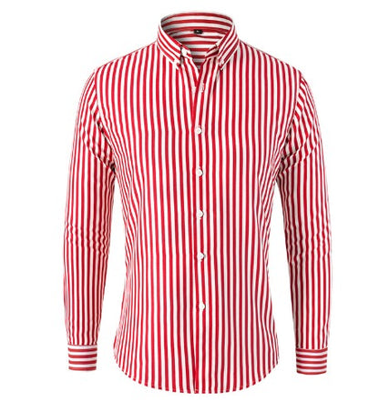 ÉTIENNE™ | Chemise à Rayures pour Homme – Élégant & Confiant