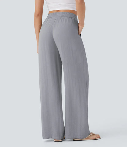Lisa | Comfortabele & Luchtige Linnen Broek met Elegante Pijpen | 1+1 Gratis