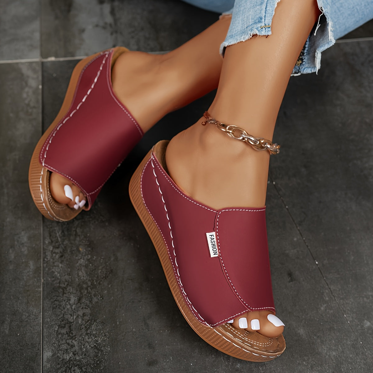 Orthocomfort™ | sandale avec semelle confort de 6 cm