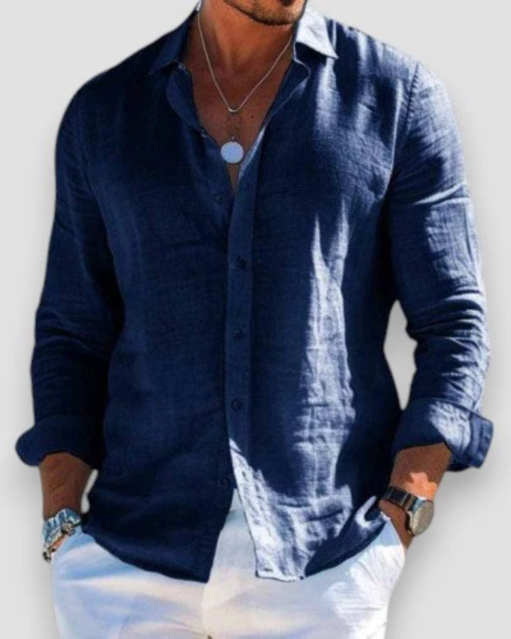 SPARK | Chemise homme décontractée en lin