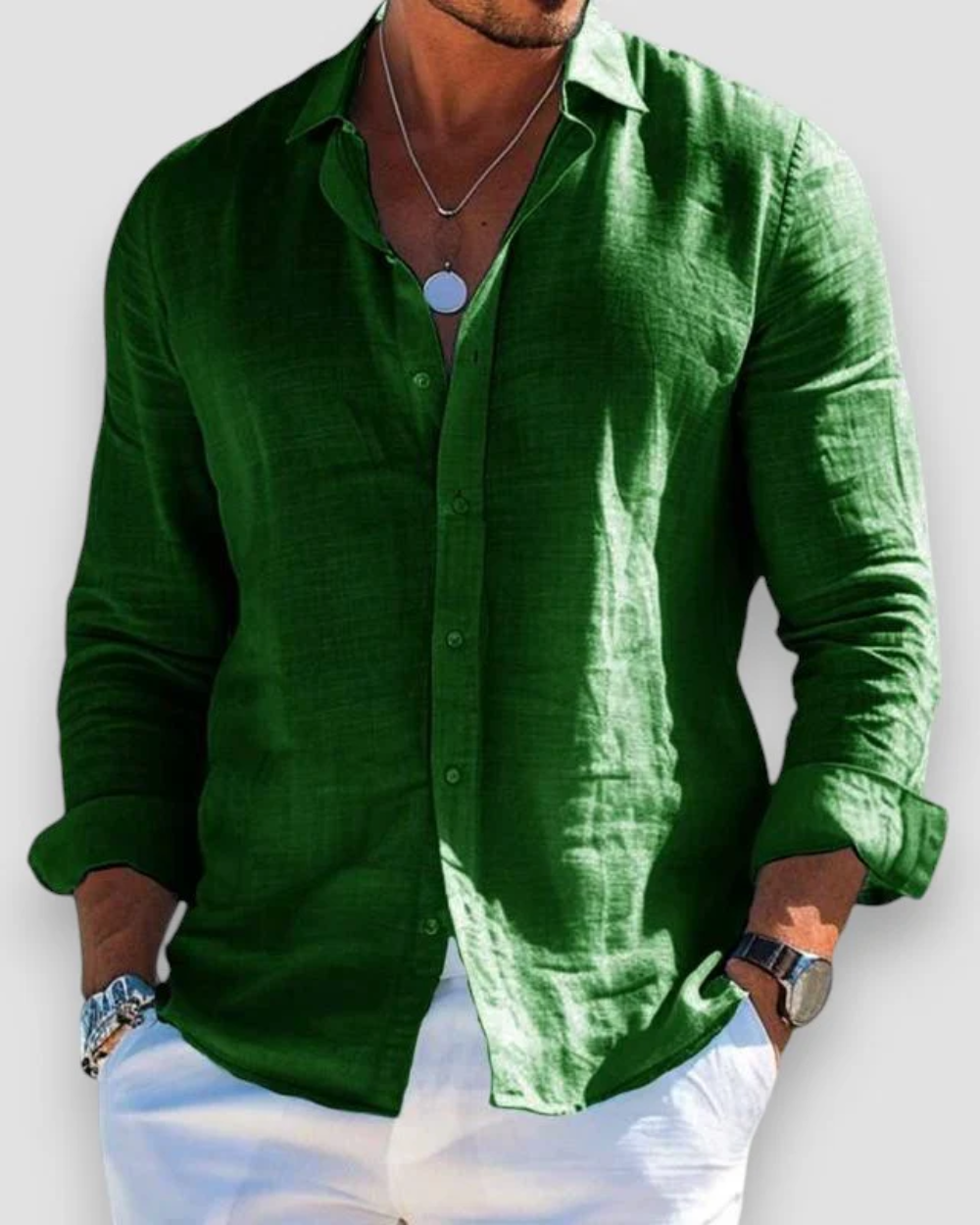 SPARK | Chemise homme décontractée en lin