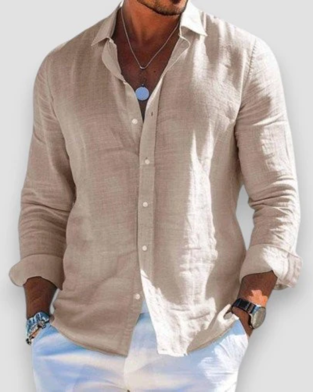 SPARK | Chemise homme décontractée en lin