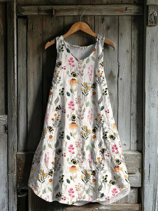 Florine – Robe motif bourdons