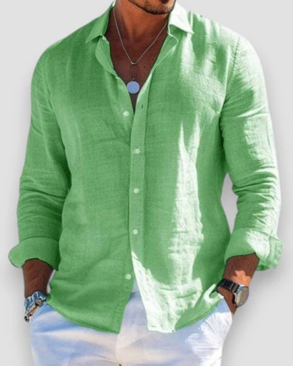 SPARK | Chemise homme décontractée en lin