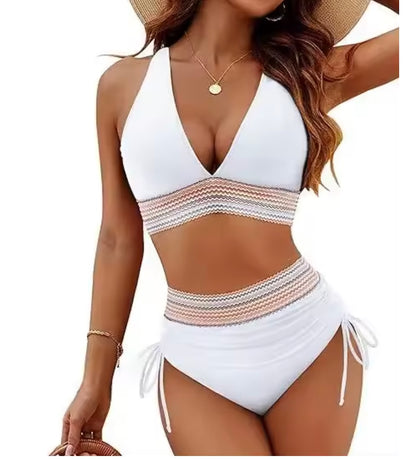 Linda™ | Bikini élégant, taille haute et sculptant