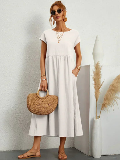 Nataly - Robe Midi Décontractée