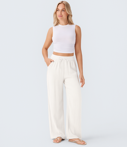 Lisa | Pantalon en Lin Confortable et Aéré avec Jambes Élégantes | 1+1 Gratuit