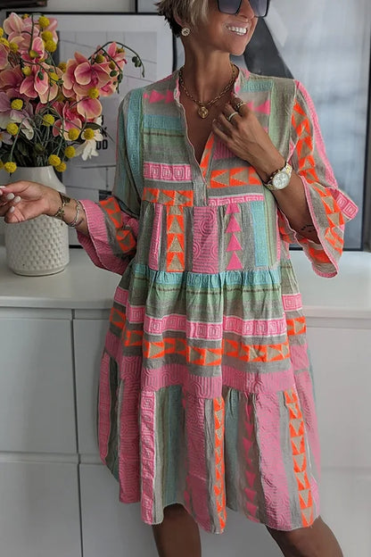 Amélie™ – Robe bohème évasée à volants