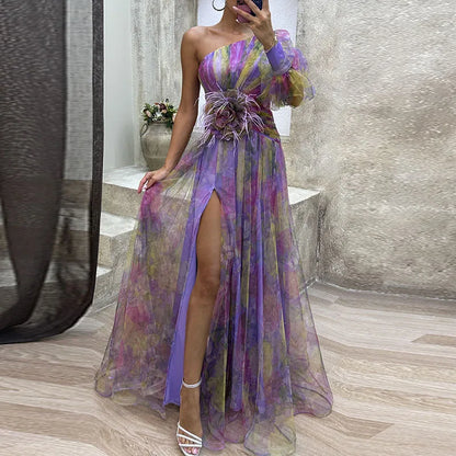 Philena - Élégante Robe Longue Colorée
