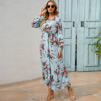 Camille™ | Robe longue bohème en chiffon – Taille haute