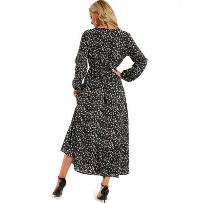 Camille™ | Robe longue bohème en chiffon – Taille haute